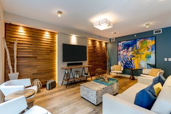 Decorated living room