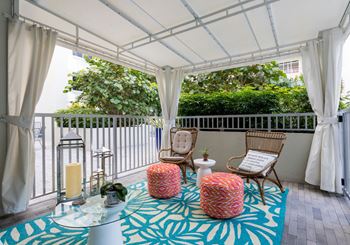 Outdoor patio area