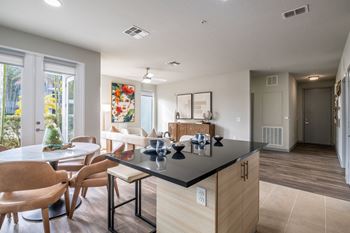 Spacious kitchen island*