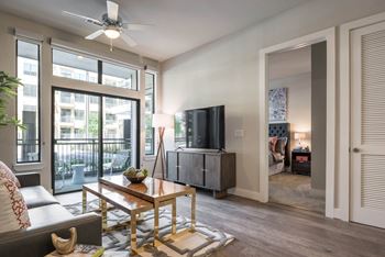Ceiling fans in living room and bedrooms