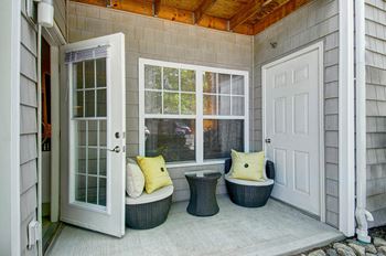 Living room with private balcony