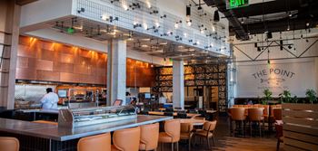On-site retail and premium dining with outdoor patio and seating