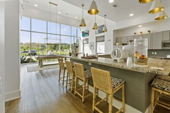 Social clubroom with hdtv entertainment