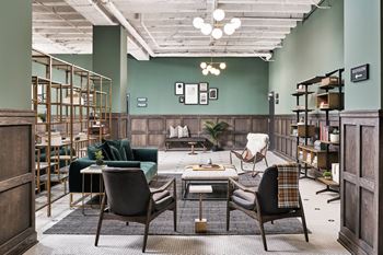 Social lounge with ample comfortable seating