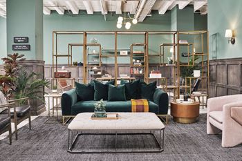 Social lounge with ample comfortable seating