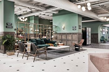 Social lounge with ample comfortable seating