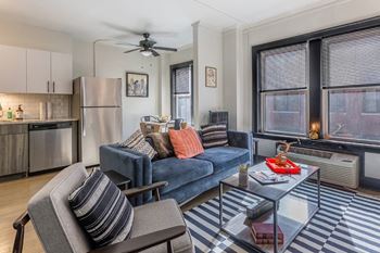 Oversized windows allowing an abundance of natural light