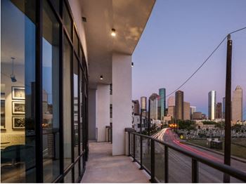 Private patio or balcony with storage*
