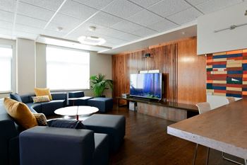Adjacent skye lounge with flat screen tv, wifi and casual couches