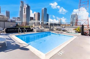 Newly renovated roof top swimming pool