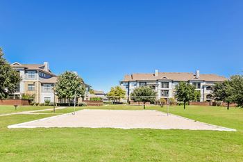Sand volleyball court