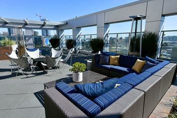 Expansive 5th floor terrace with sweeping city views
