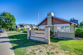 Fort Collins townhouse for rent - the park at 1200 woodland office sign