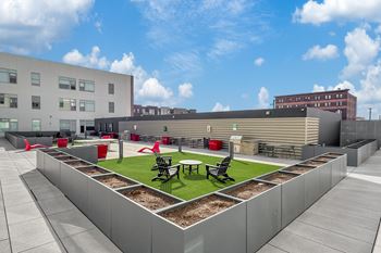 Rooftop courtyard