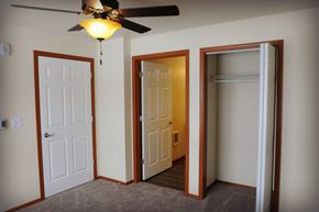 Evanston apartment for rent - Image of space containing hanger racks