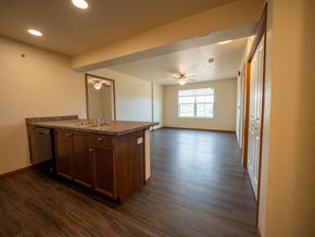 Casper apartment for rent - Image of dishwasher, sink, cabinets and counter space