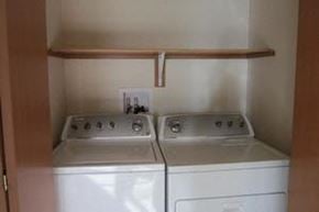 Superior apartment for rent - washer and dryer and shelf above
