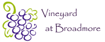 Nampa apartment for rent - the logo for vineyard at broadmore with a graphic of grapes and the words