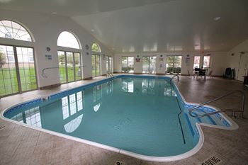 Indoor and outdoor swimming pool