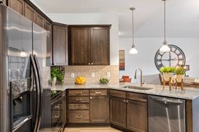 Lenexa apartment for rent - Smudge-resistant black stainless steel appliances