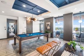 Atlanta apartment for rent - a game room with a pool table and chairs