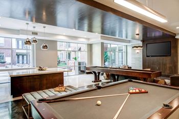 Elaborate poolview entertainment lounge with satellite tvs