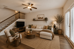 Buford townhouse for rent - Elegant view of the living room.