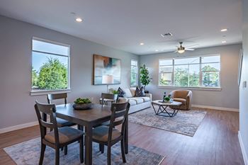 Artistic finished dining area