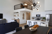 Phoenix apartment for rent - a dining room table with a bowl fries on it at Novella Biltmore, Phoenix, AZ 85016