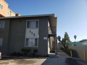 Los Angeles apartment for rent - A building with the number 312 on it.