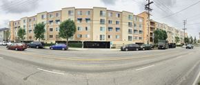 Sun Valley apartment for rent - a large building on the corner of a city street