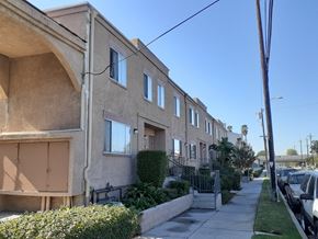 North Hills apartment for rent - an apartment building with a sidewalk in front of it