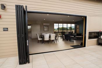 Open concept lounge for all types of weather
