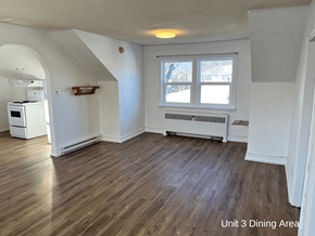 Brandon apartment for rent - an empty living room with white walls and wooden floors