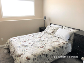 Brandon apartment for rent - a bedroom with a bed and a window