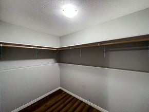 Brandon apartment for rent - the living room of an empty house and wood floors