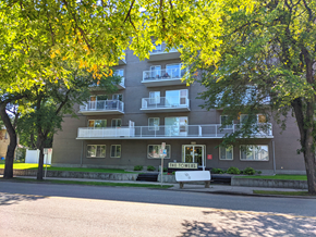 Brandon apartment for rent - an apartment building on the corner of a street with trees