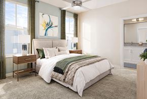 St. Augustine apartment for rent - a bedroom with a bed and a window