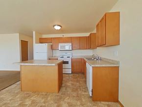 Tioga apartment for rent - Kitchen at Olson Apartments, Tioga, North Dakota