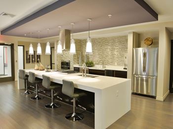 Spacious demonstration kitchen for entertaining