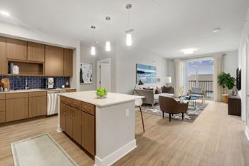 Fully equipped island kitchen