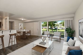 Living room with plenty of natural lights