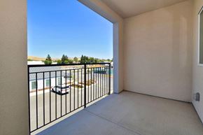 American Canyon apartment for rent - the spacious balcony has a view of the pool and the patio