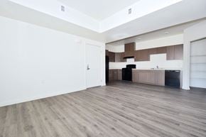 Oroville apartment for rent - a kitchen and living room in a 555 waverly unit