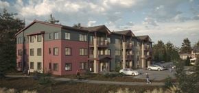 Truckee apartment for rent - Property artist rendering of buildings with parking