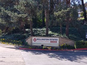 Tigard apartment for rent - Wellington Estates monument