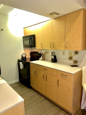 St. Louis apartment for rent - Modern kitchen cabinetry and appliances at The Haven at Craigshire