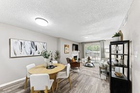 Birmingham apartment for rent - a living room and dining room with a table and chairs