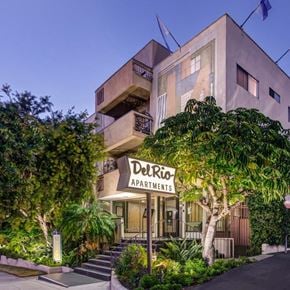 Los Angeles apartment for rent - Apartments in West Los Angeles, CA Del Rio evening with sign