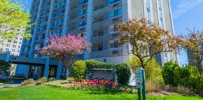 Hackensack apartment for rent - a building with a sign in front of it at The Ivanhoe Apartments, New Jersey